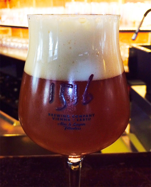 The Austrian experience: 1516 Victory Hop Devil IPA on tap at 1516 Brew and Pub